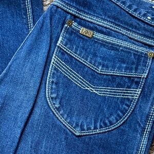 Vintage Lee Women's Classic Blue Straight Leg Jeans